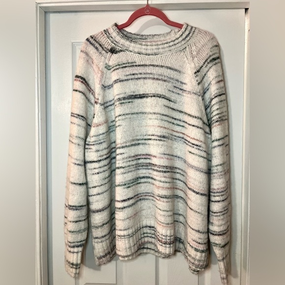 Old Navy Sweaters - Old Navy Sweater Space Dye Long Sleeves Crew Neck Pullover Wool Blend XXL TALL